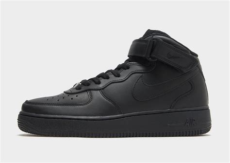 nike air force mid zwart heren|zwarte nike air force 1.